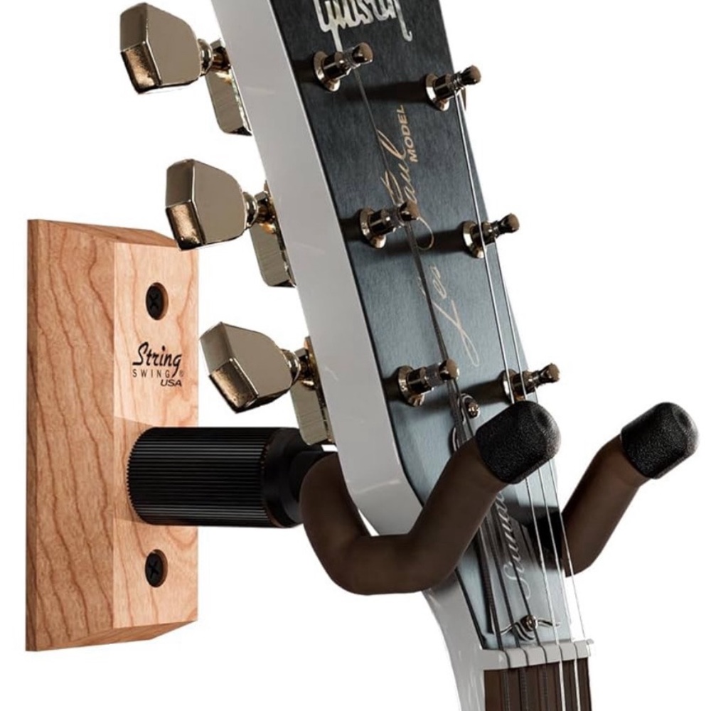 Guitar Wall Mount Display/Storage Hook & Guitar Chords Chart Laminated Poster